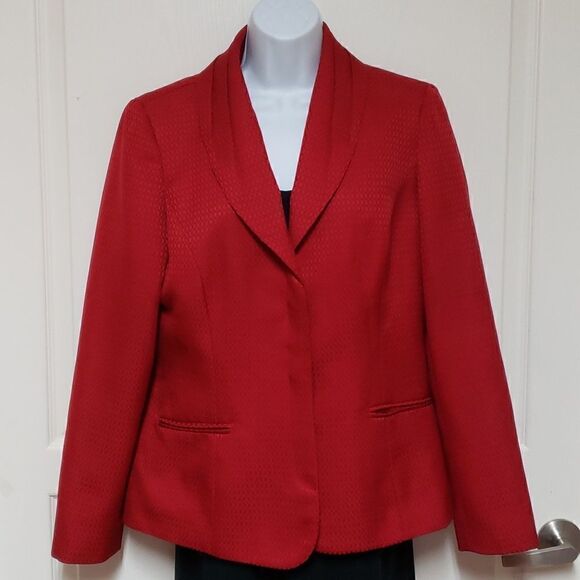 Red Jacket Vintage by Larry Levine sz 12 - Picture 3 of 11